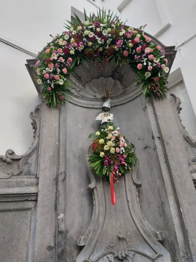 Manneken Pis en Bruselas.